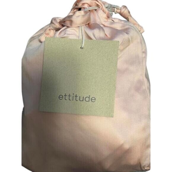 Ettitude Sleep Shorts Womens Large Pink Bamboo Lyocell Satin Eco-friendly Wear - Picture 5 of 5